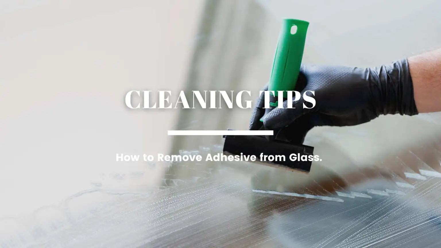 How to Remove Adhesive from Window Glass – Detroit Sponge