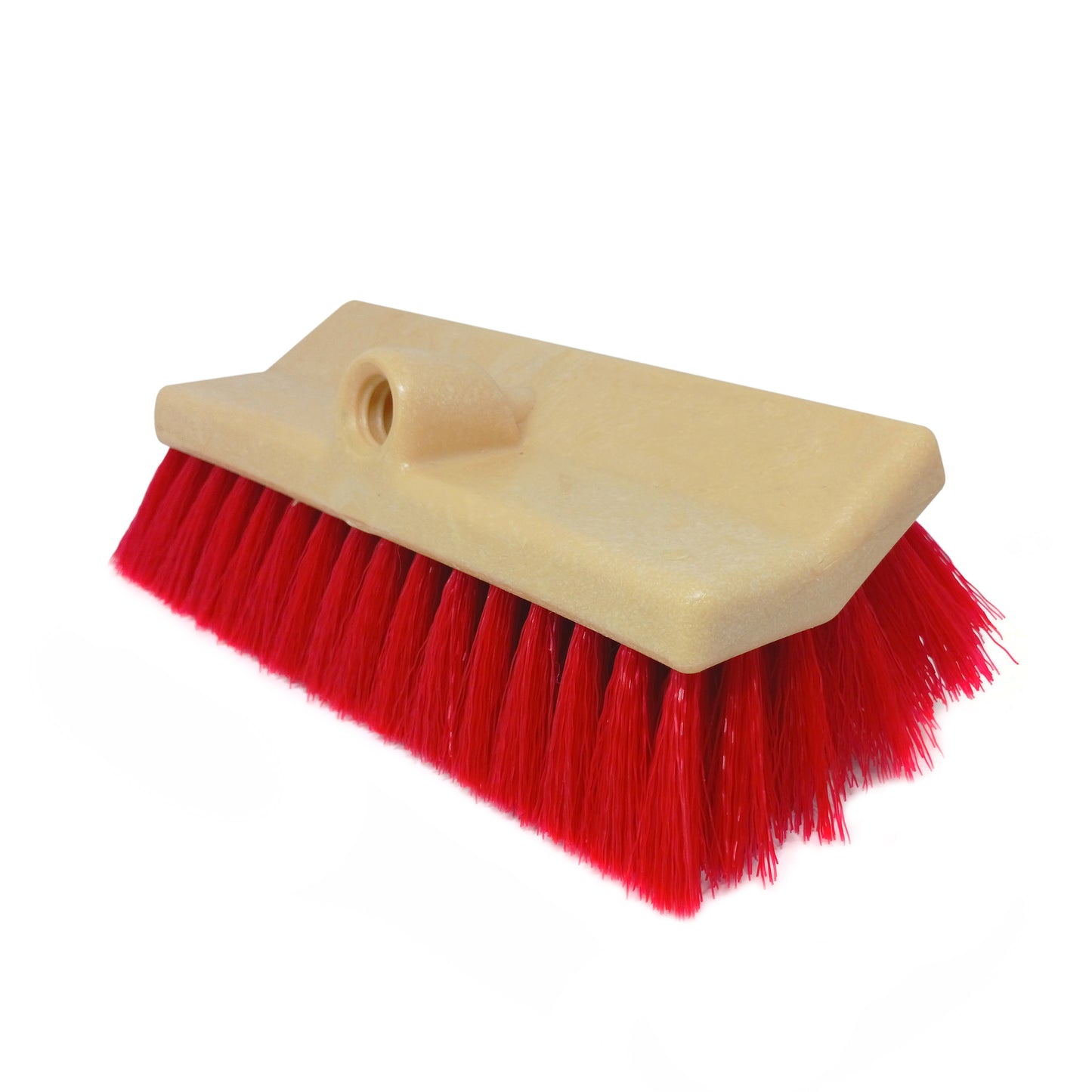 Mr LongArm 10 Inch Bi-Level Super Stiff Bristle Brush (Red)