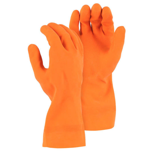 Multi-purpose Orange Latex Gloves