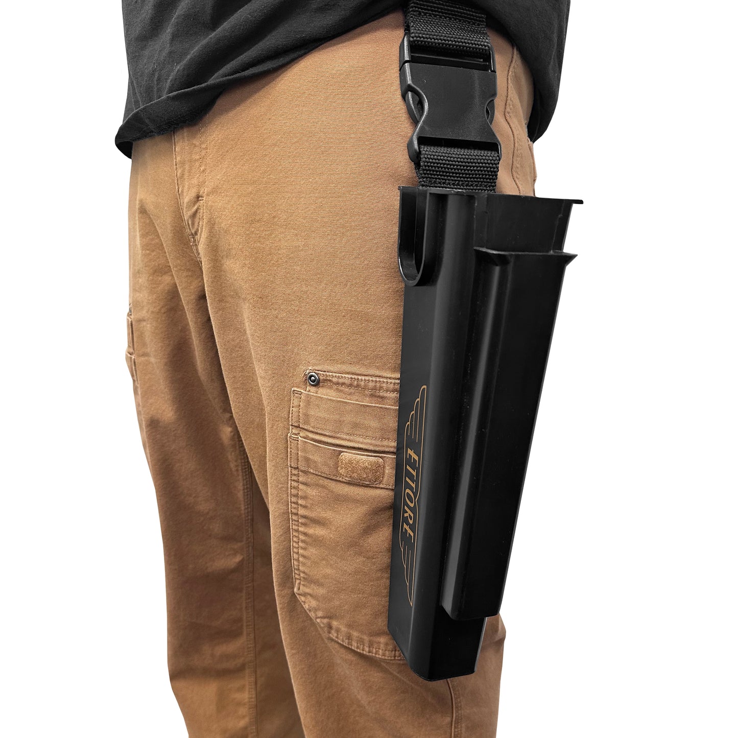 Ettore Sidekick Holster Bucket on a Belt w/Detachable Clip