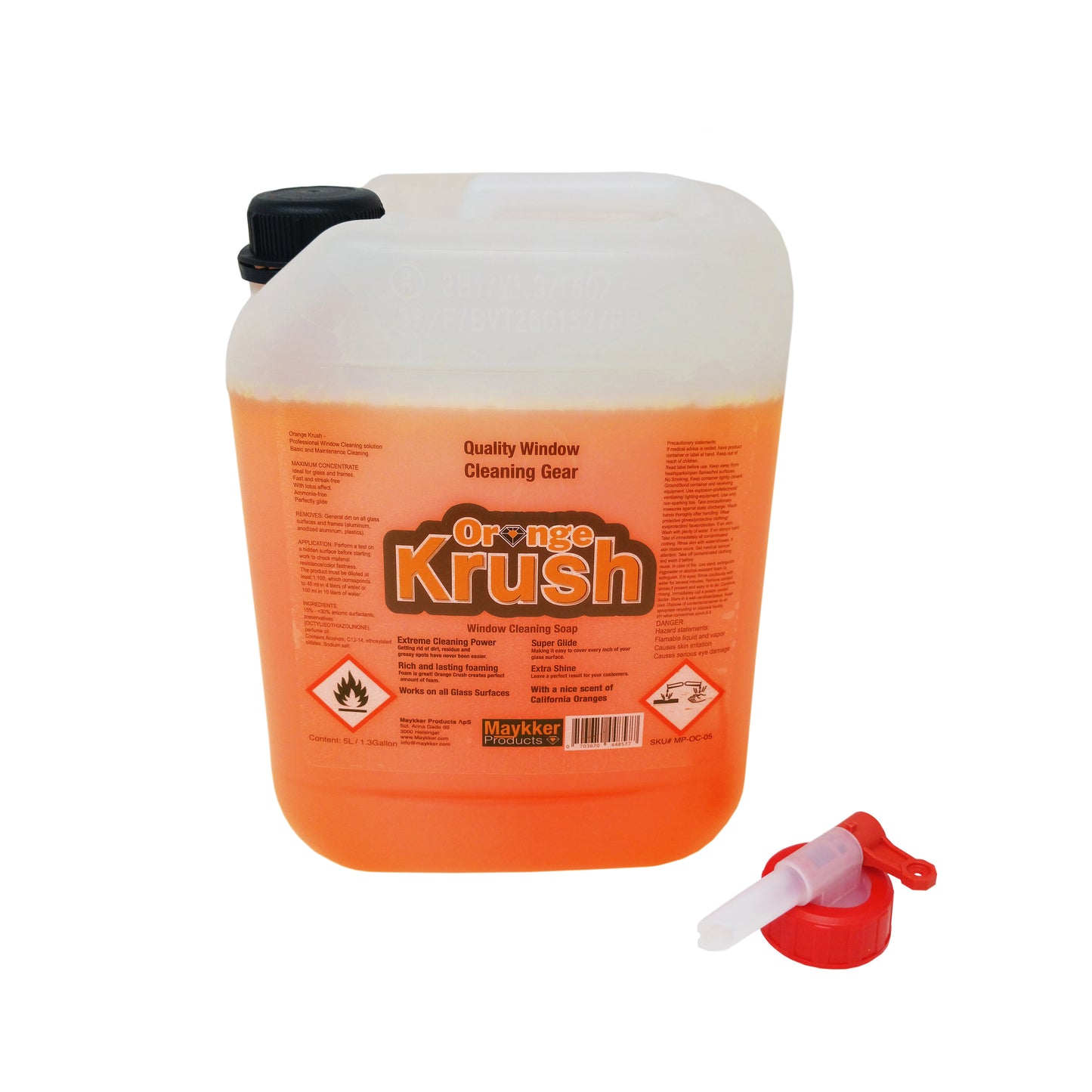 Maykker Orange Krush Window Cleaning Soap