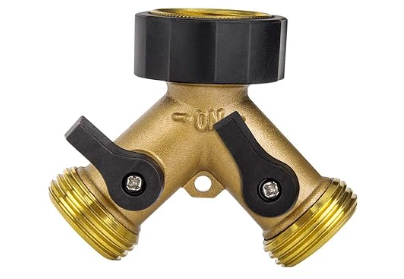 3/4 Inch Thread Female to Male 3/4 Inch Thread Y-adapter Hose Splitter