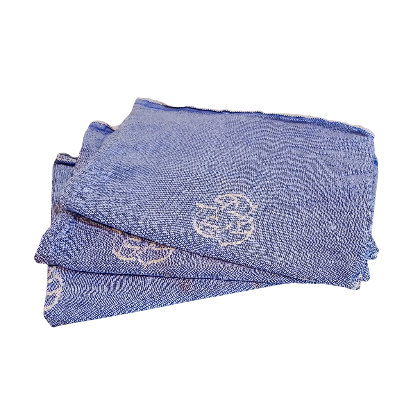 Super Blue Recycled Huck Towels