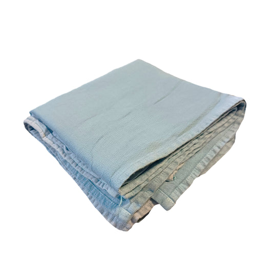Heavy-weight Blue & Green Recycled Huck Towels