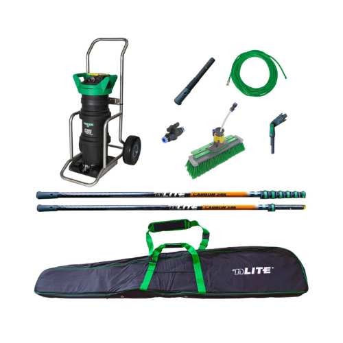 Unger HydroPower  Carbon 24K Complete Large Pure Water Kit, 39 Foot