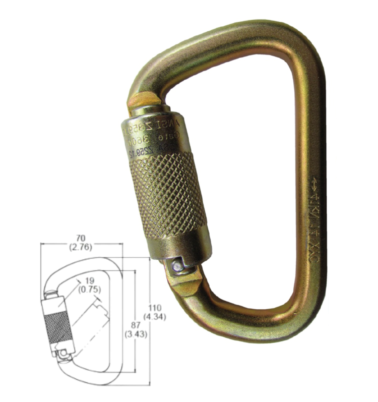 Sky Genie™ Auto-Locking Steel Carabiner