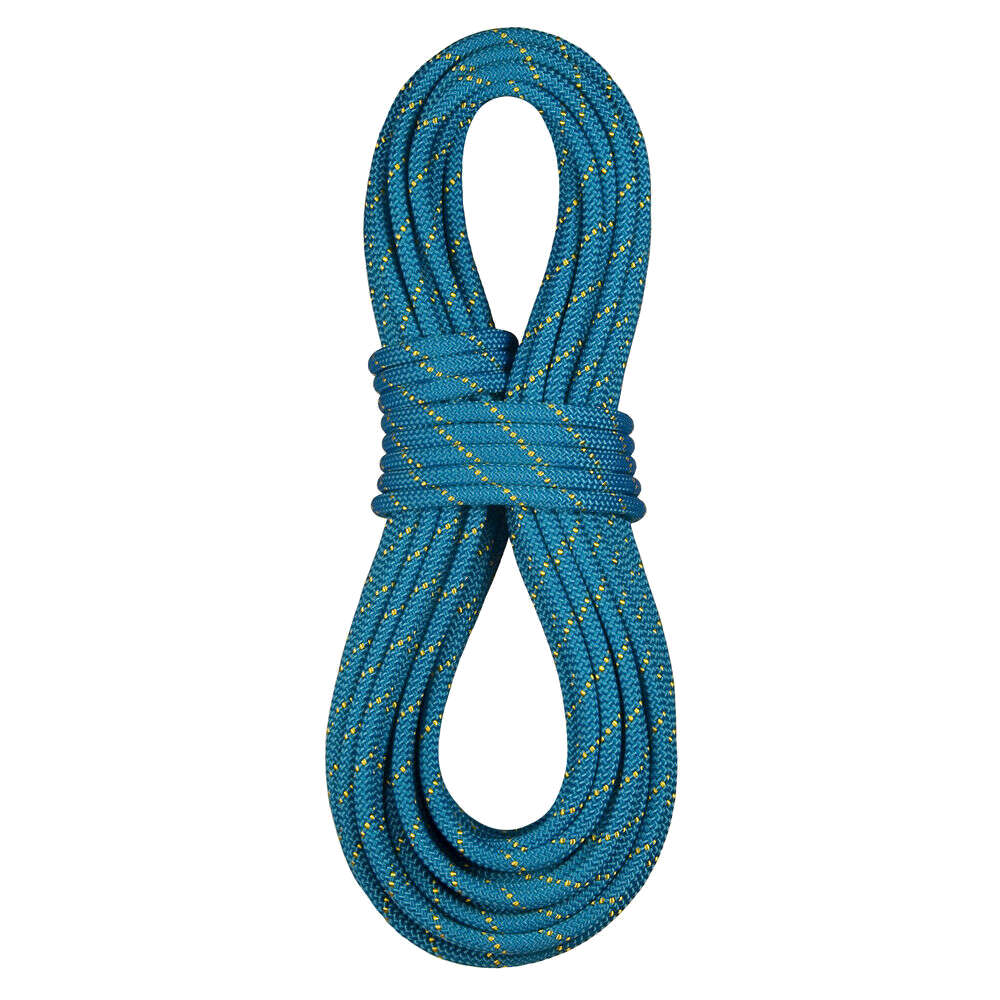 Bluewater Kernmantel 7/16 inch -- SAFELINE blue with Yellow Tracer