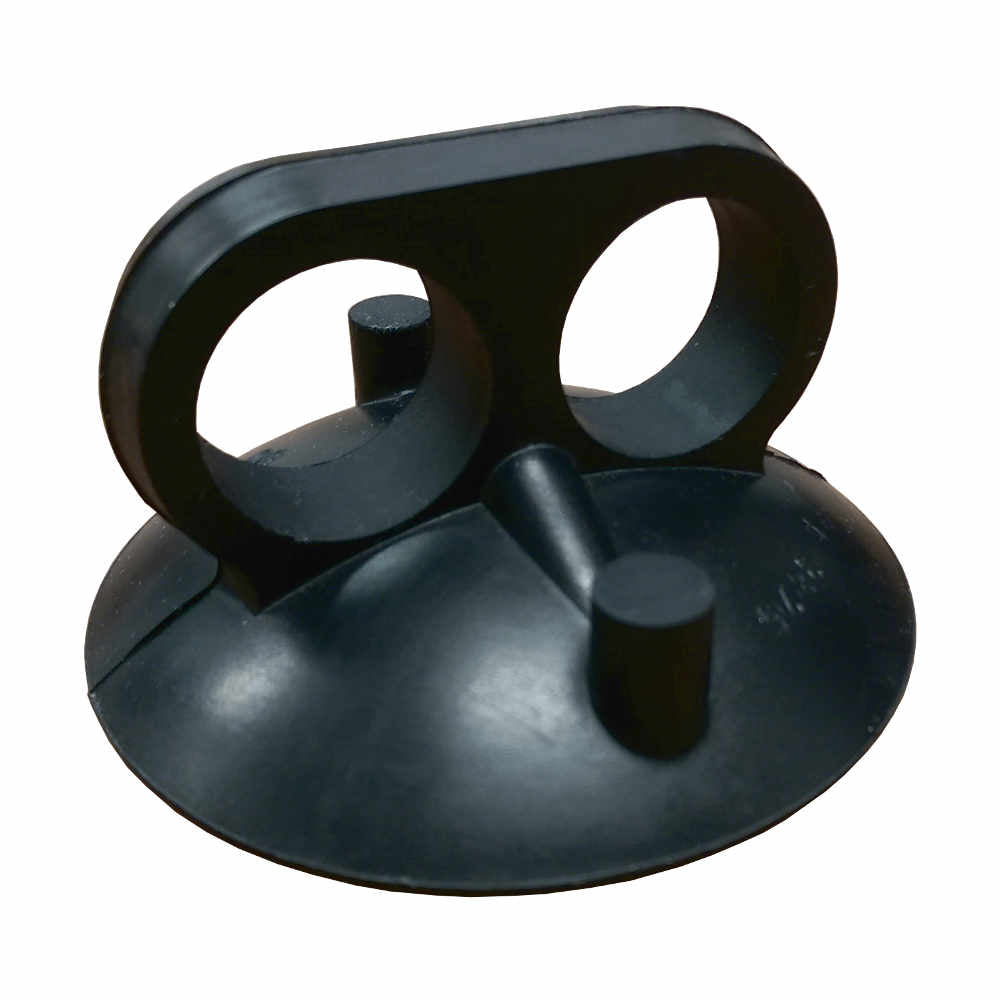 Solid Rubber Two Finger Grabber Suction Cup