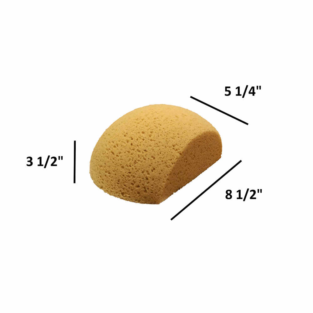 #859 Half-Moon Body Honeycomb Hydrophilic Sponge
