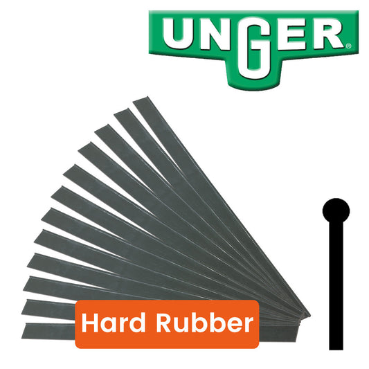 Unger HARD Replacement Squeegee Rubber (Dozen Pack)