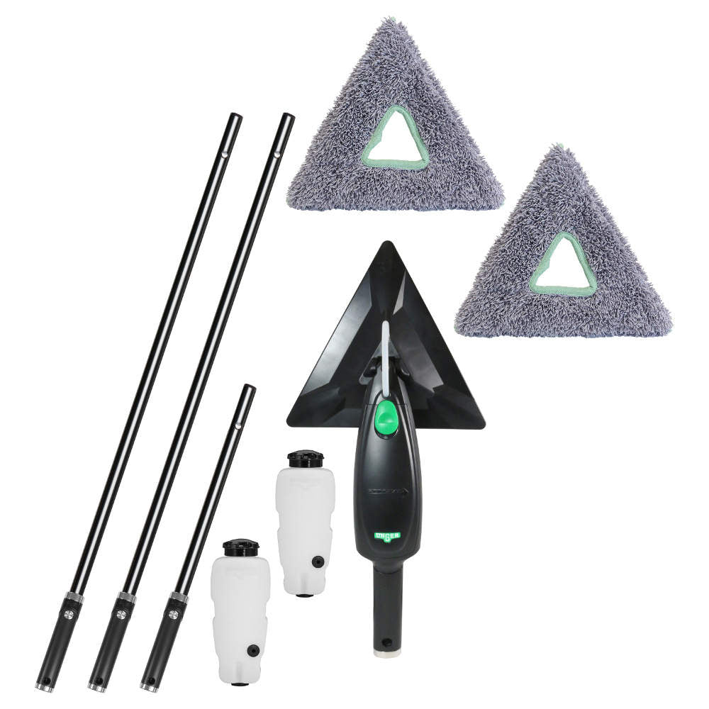 Unger Stingray Refillable Microfiber Indoor Window & Surface Cleaning 10 Foot Kit