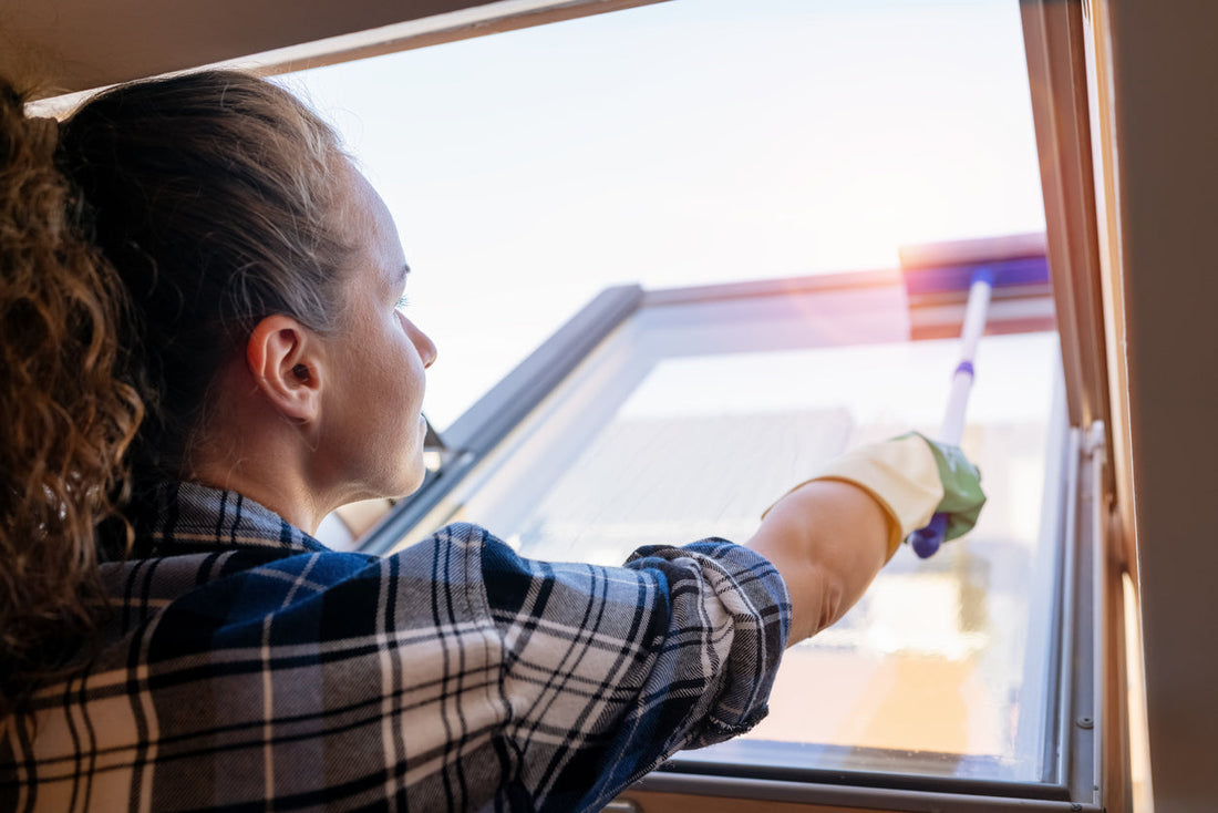 How to Clean Skylights and Hard-Angled Windows Using the Right Attachments