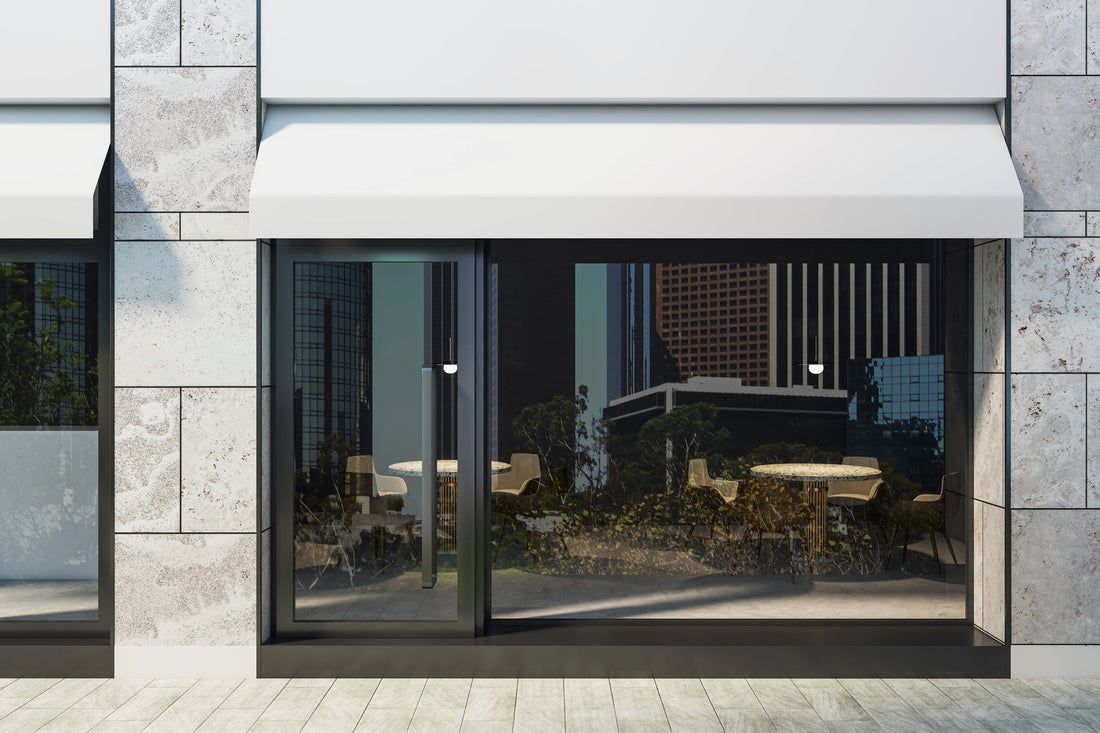 large clean storefront window