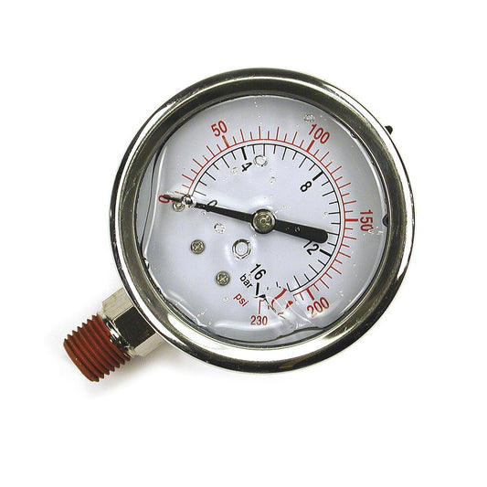 200 psi Optional Pressure Gauge