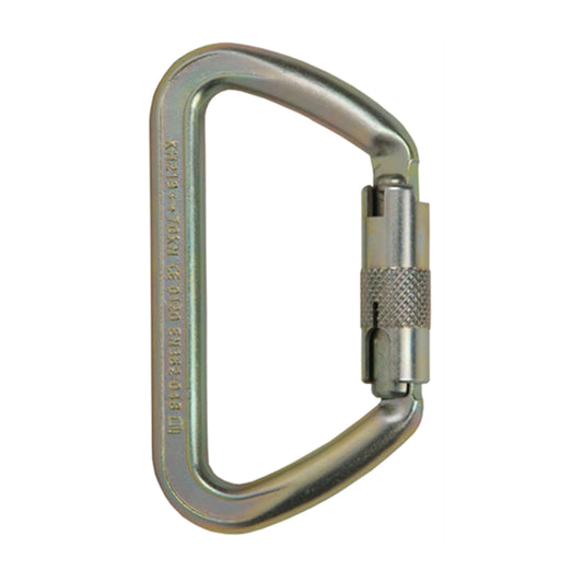 Safety Lock Large-D ANSI Auto-Lock Silver Steel Carabiner