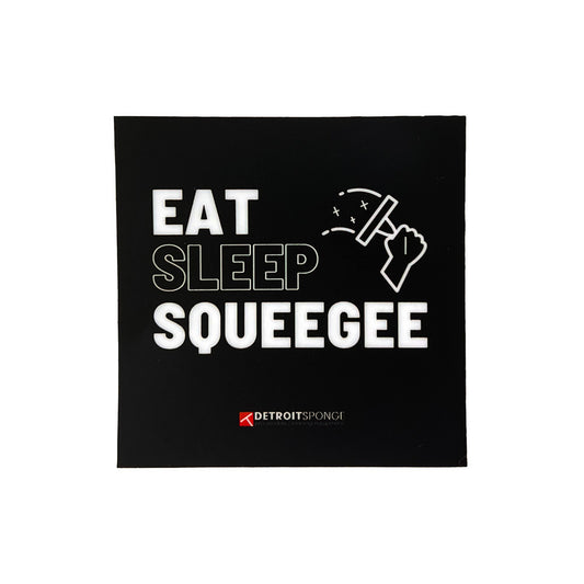 DS Eat Sleep Squeegee Sticker