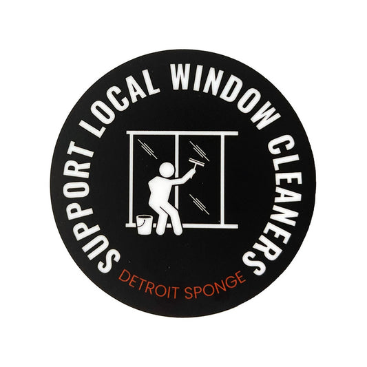 Support Local Window Cleaner Sticker