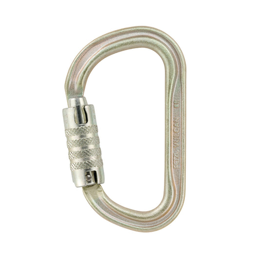 Petzl Vulcan Triact-Lock Gold Steel ANSI Carabiner