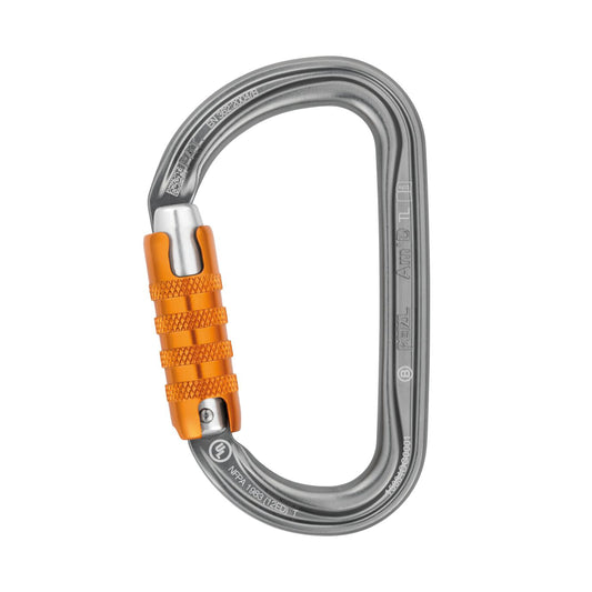 Petzl Am’D Triact-Lock Gray Aluminum Carabiner