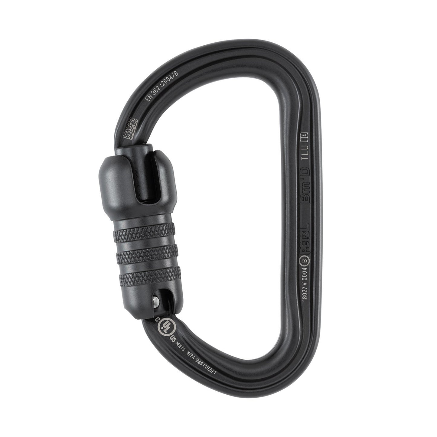 Petzl Bm’D Triact-Lock Black Aluminum ANSI Carabiner