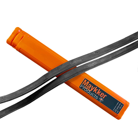 Maykker 24 pack of squeegee rubber in storage case