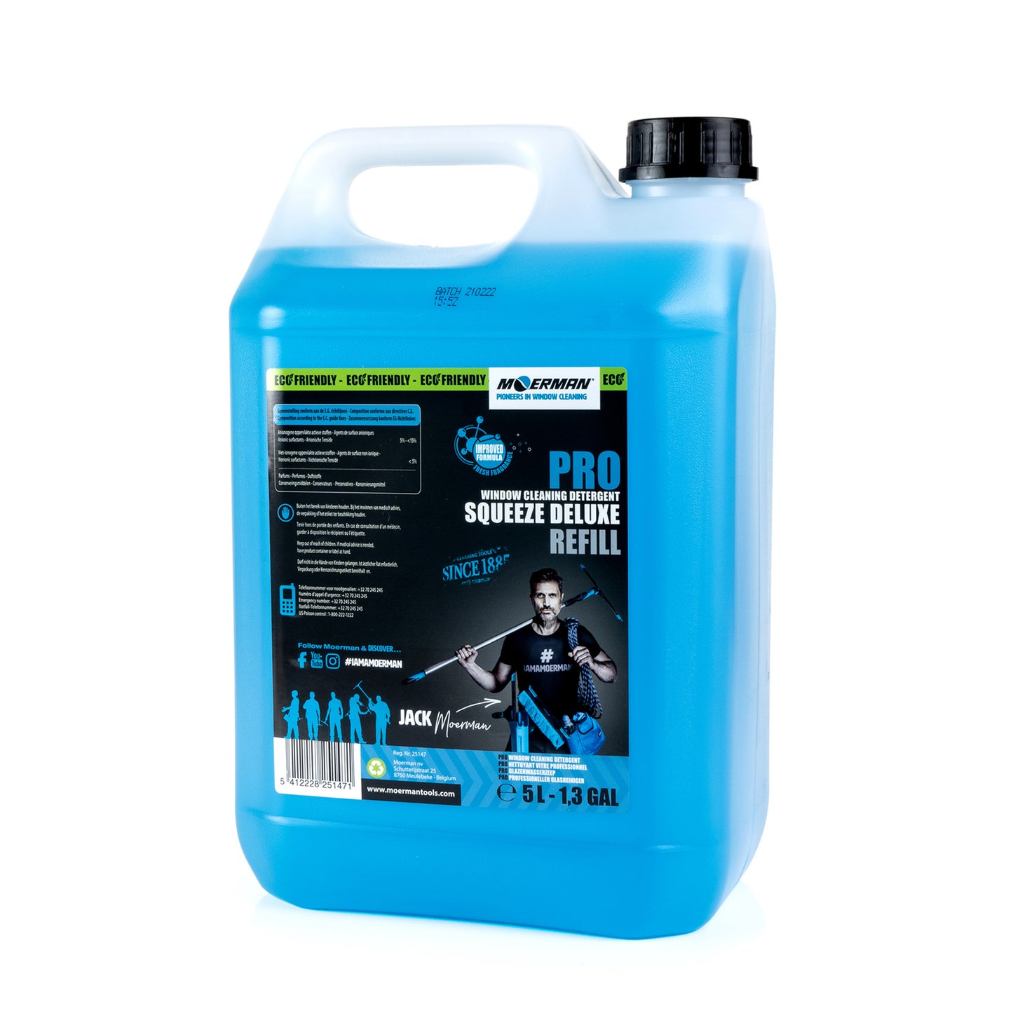 Moerman Squeeze Deluxe Window Soap Refill (5 Liter)