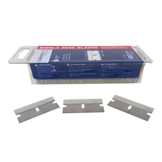 Box of 100 Single-edge Industrial Razor Blades 1-1/2 Inch