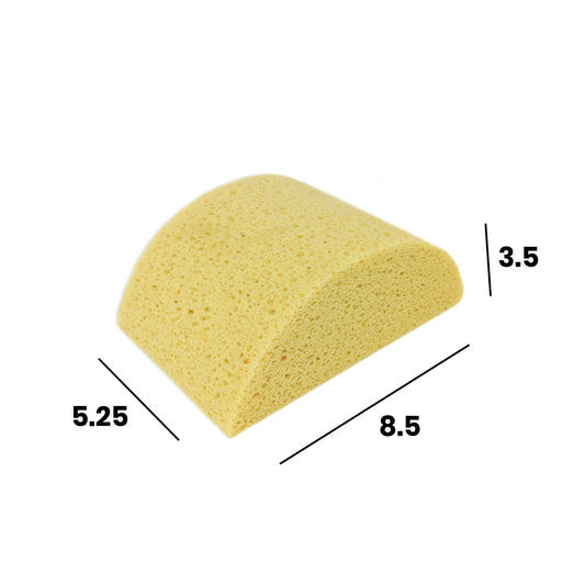 #859 Half-Moon Body Honeycomb Hydrophilic Sponge