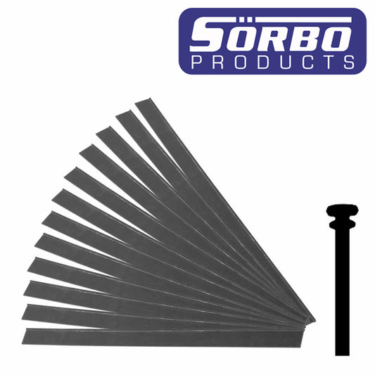 Sorbo Natural Replacement Squeegee Rubber (Dozen Pack)