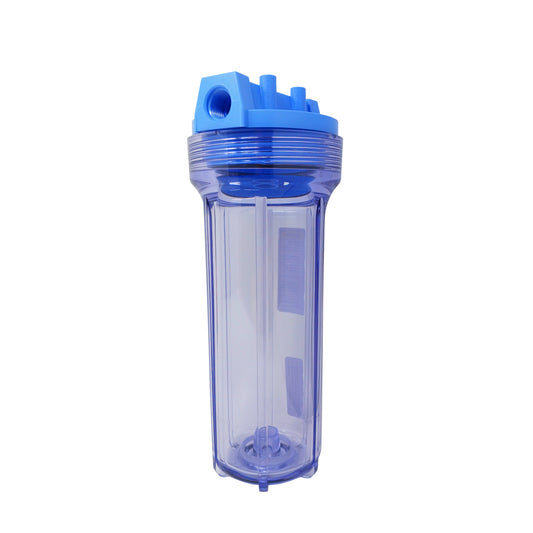 Tucker 2.5 x 10 Inch CLEAR Housing with 1/2 Inch Inlets