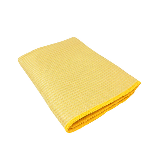 Microfiber Soft Waffle Textured Cloth (Gold 16 x 25)