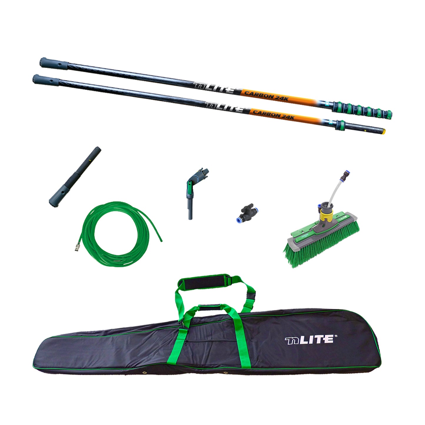 Unger nLITE  Carbon 24K Waterpole Kit, 39 Foot