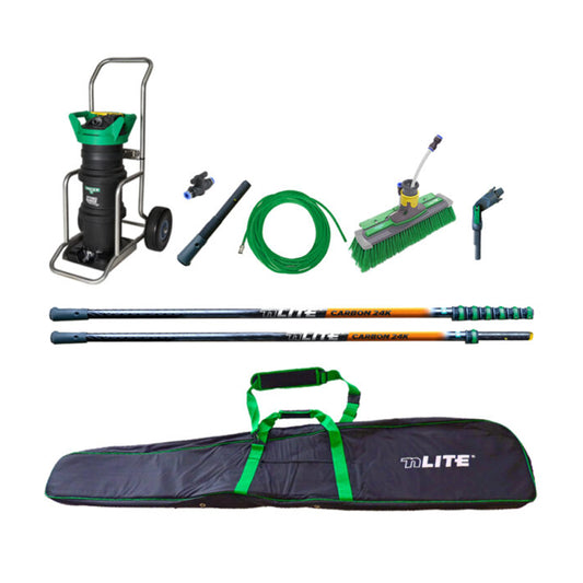 Unger HydroPower  Carbon 24K Complete Large Pure Water Kit, 39 Foot