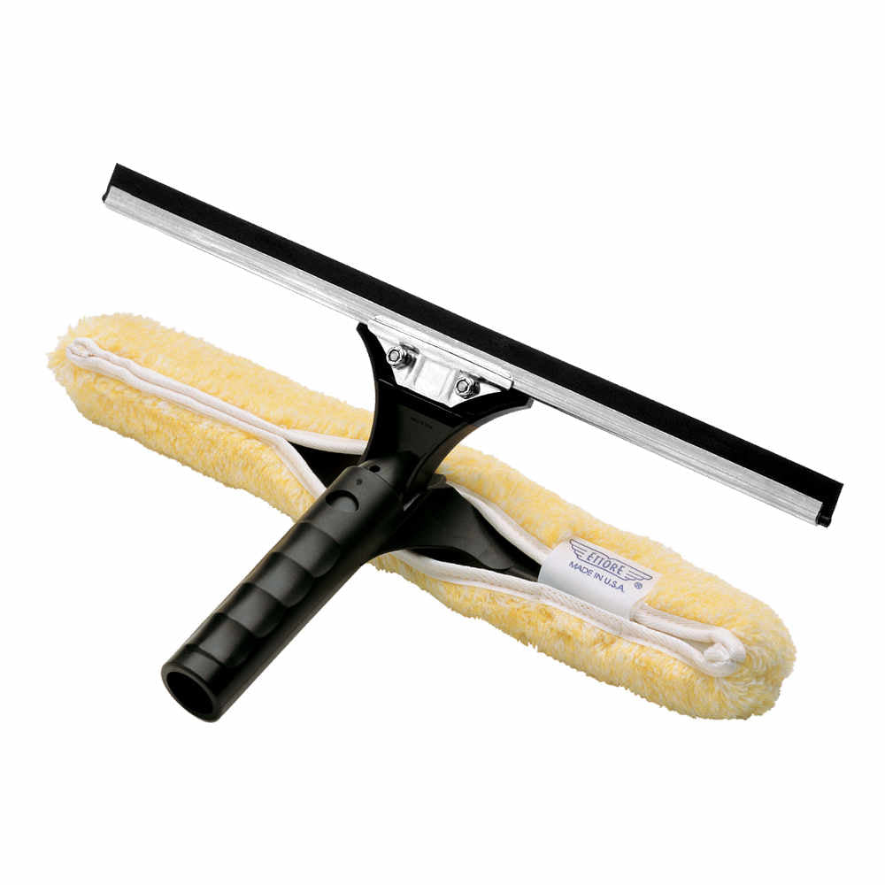 Ettore Stainless Steel Backflip Complete Squeegee & Washer Combination Tool