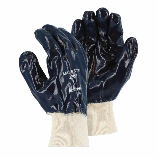 Black PVC-coated Gloves with Cuff