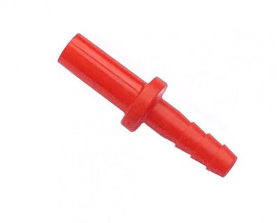 Red push-fit 8mm stem to 5mm barb