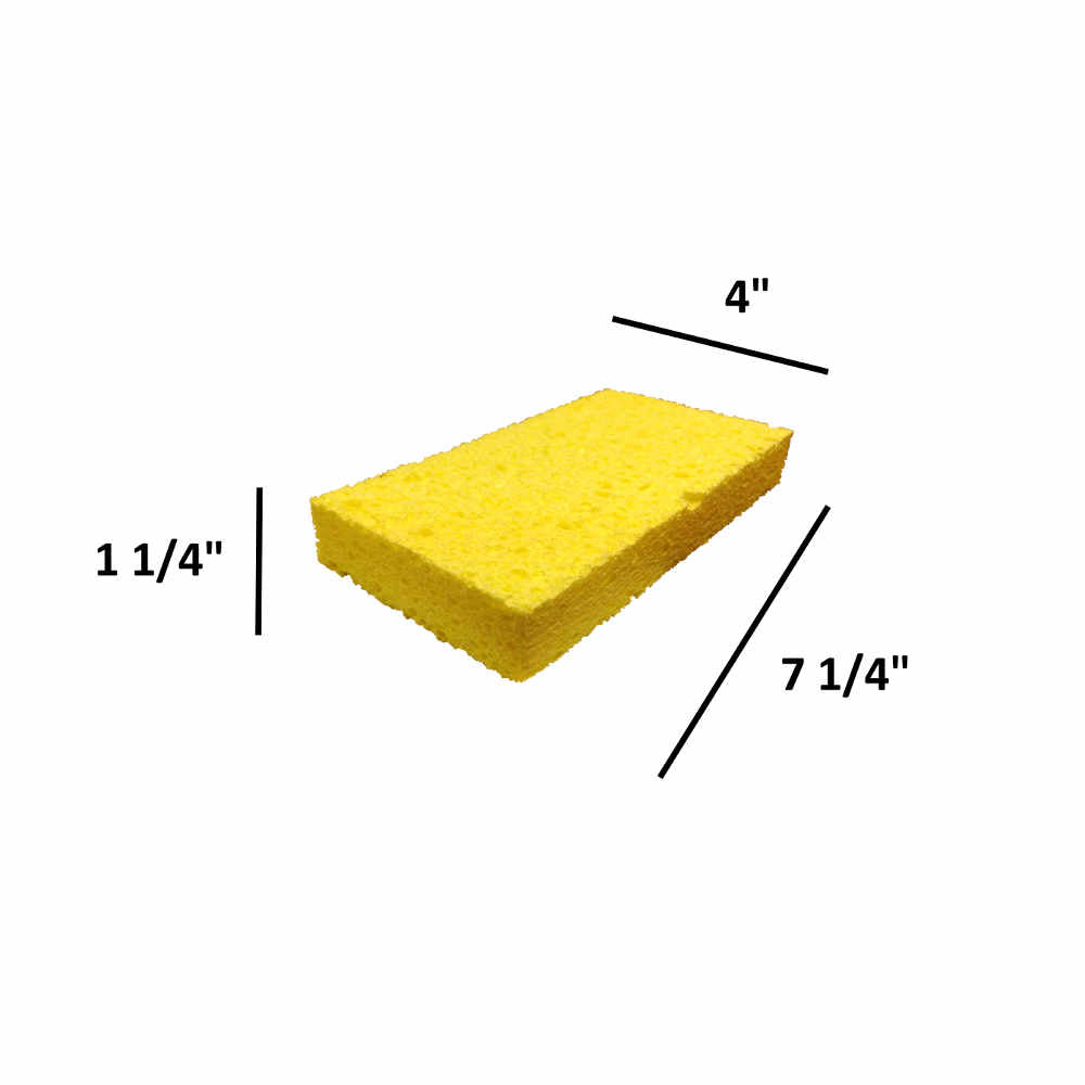 #8AU 7.25x4x1.25 Inch Rectangular Cellulose Sponge