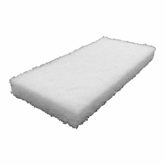 4.5x10 Inch Thick White Scrub Pads (5 Pack)