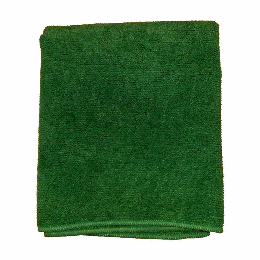 16 x 24 Inch Green Terry Towel-Style Microfiber Cloth