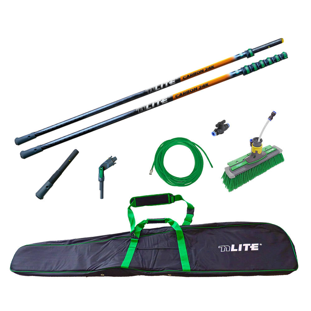 Unger nLITE® Carbon 24K Waterpole Kit, 39 Foot