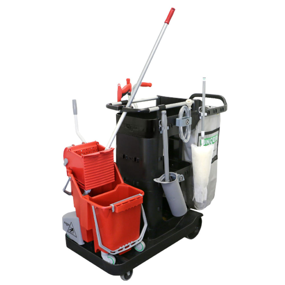 Unger RestroomRx Cart System General Cleaning Complete Kit (32 Quart)