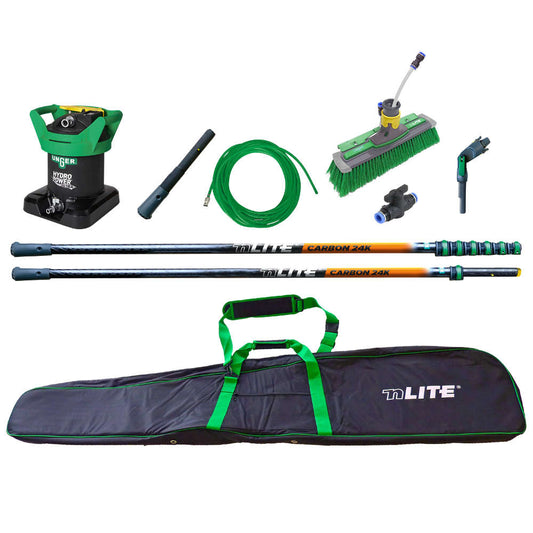 Unger HydroPower  Carbon 24K Complete Advanced Pure Water Kit, 39 Foot